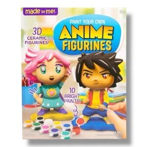 Set of 2 Paint Your Own 3D Ceramic Anime Figurines - NWT